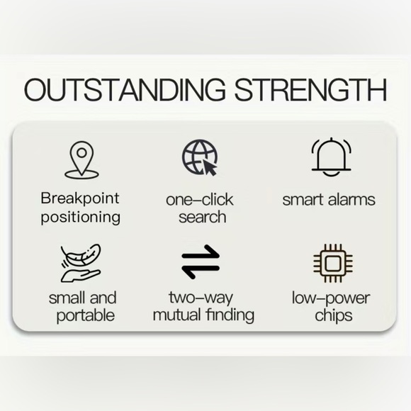 NBIB - Bluetooth Smart Tracking Finder Locator - Set of 2 - Red - Picture 2 of 11